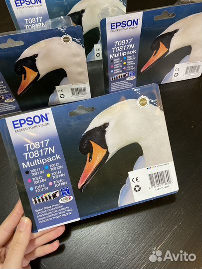 Набор картриджей epson T0817 оригинал