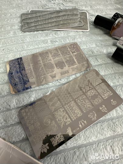 Гель лаки для стемпинга, пластины для стемпинга