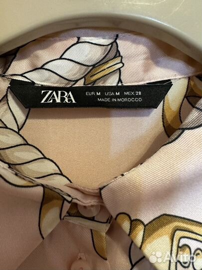 Рубашка блузка нежная легкая Zara M