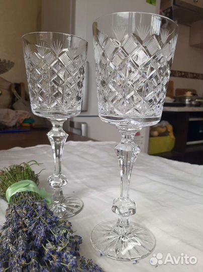 Фужеры-кубки хрустальные СССР