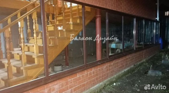 Входная группа алюминия, остекление терассы