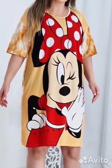 Туника Mickey Mouse. Большой размер: 50-58, Новая