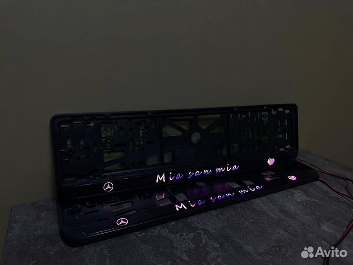 Номерная led рамка с вашим дизайном