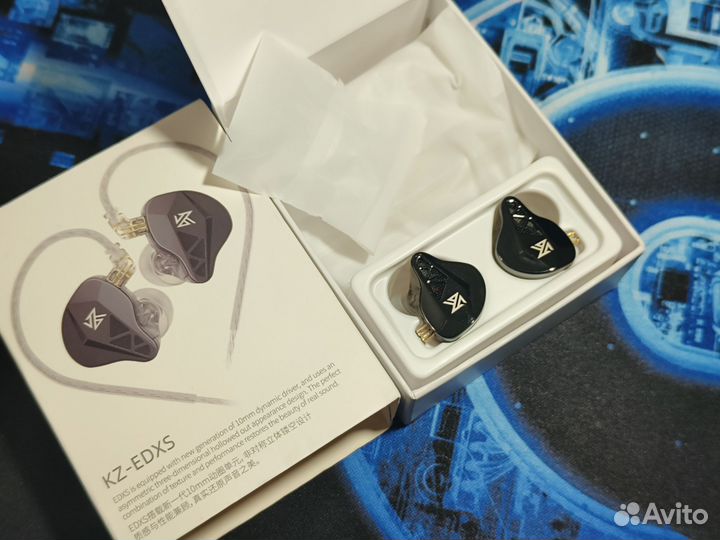 Наушники гарнитура KZ Edxs 3.5 4.4 qdc цап dac