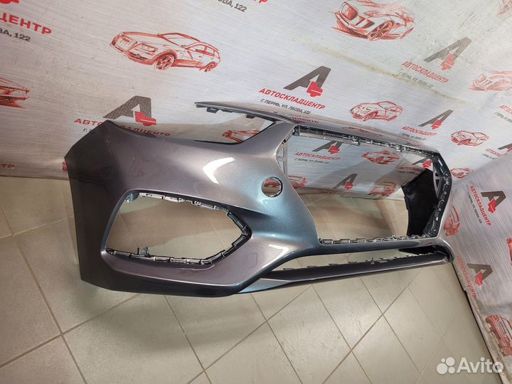 Бампер передний Hyundai Solaris 2017-2020 серый