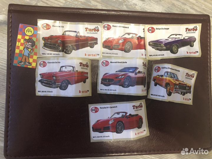 Наклейки turbo cabriolet