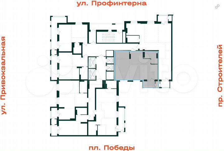 3-к. квартира, 68,9 м², 10/21 эт.