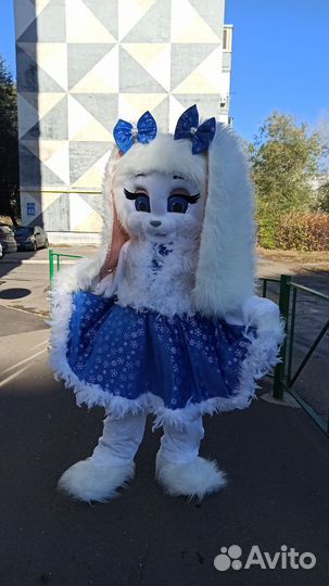 Платье Снегурочки для ростовой куклы