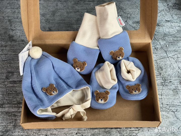 Наборчики kivat шерстяные, 0-6мес