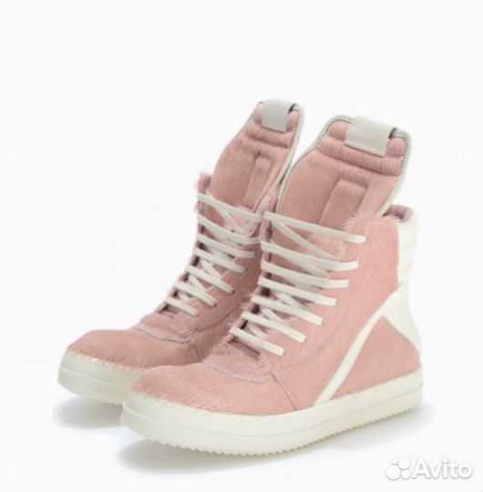 Кроссовки Rick Owens geobasket pink pony
