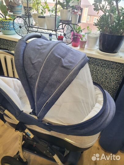 Коляска люлька с автокреслом