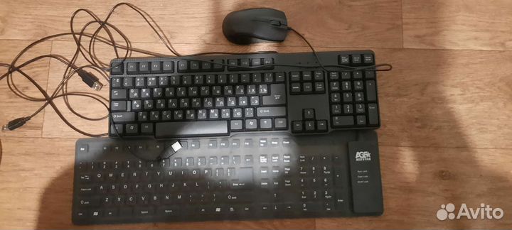 Проводная мышь и две клавиатуры