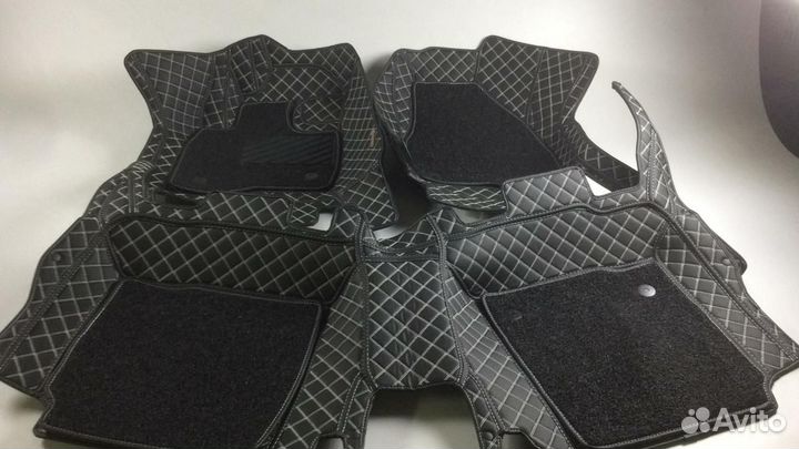 3D Коврики KIA Салон Багажник из Экокожи