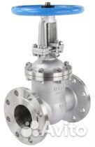 Задвижка клиновая 30нж64нж DN.ru 304-304-M-2W-F-S Ду100 Ру25 фланцевая, корпус - нержавеющая сталь 3