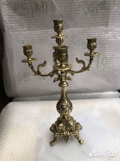 Подсвечник бронзовый