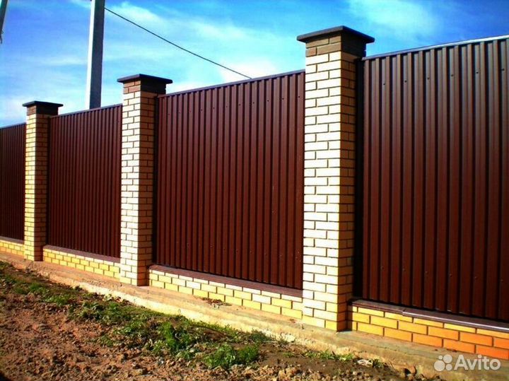 Забор из профнастила