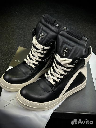 Rick owens geobasket x chrome hearts