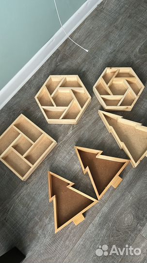 Деревянные ящики для подарков