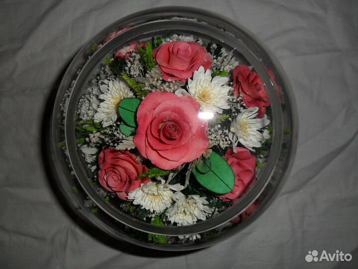 Букет в колбе/вакууме