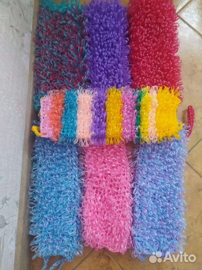 Мочалки ручной вязки