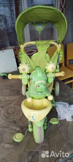 Детский велосипед с ручкой бу