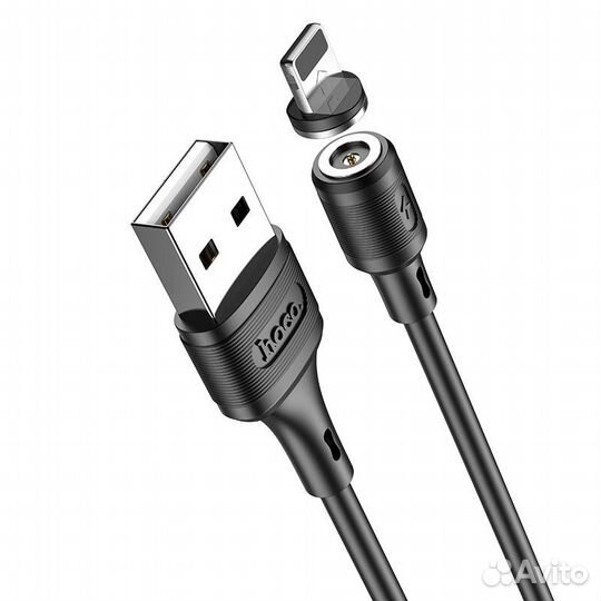 Кабель USB - Lightning hoco 2,4A магнитный 1 метр