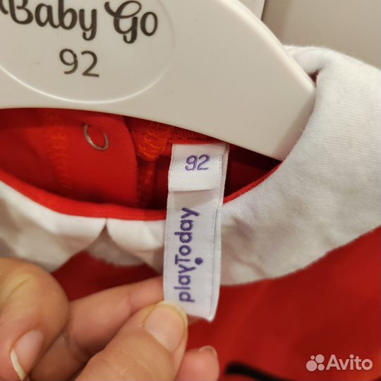 Костюм Санты на мальчика 92