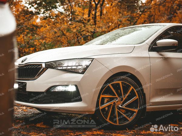 Литые диски R17 на skoda Rapid