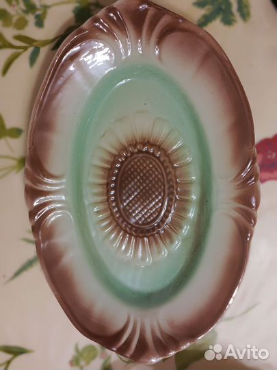 Блюдо сервировочное из керамики винтажные