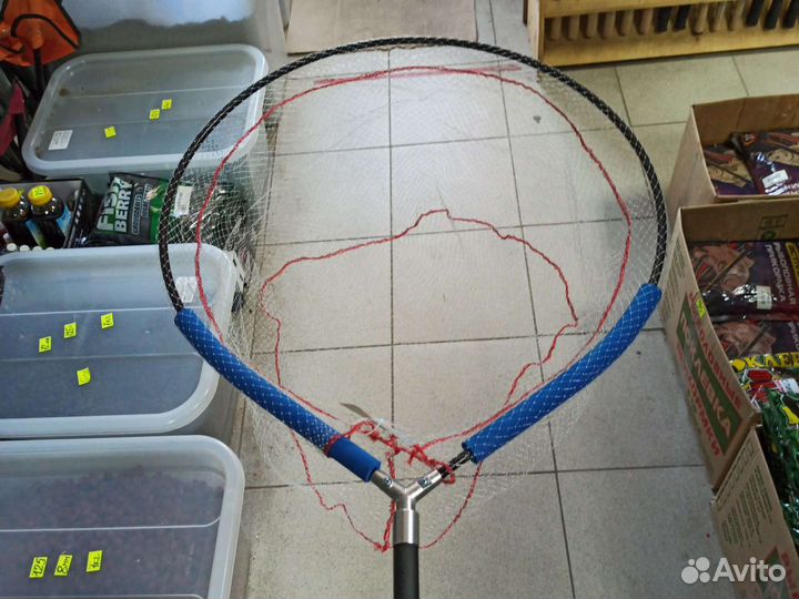 Подсак круглый, ручка-теле. голова-60см+руч-3м