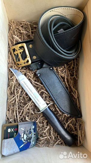 Подарок для мужчины (ремень,футляр,нож). Мужской