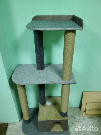 Игровой комплекс для кошки когтеточка и домик