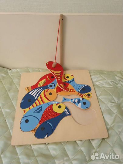 Развивающая игра-пазл Рыбалка