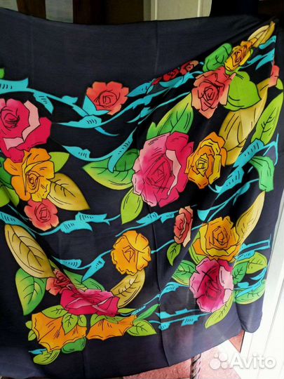 Платок винтаж нат шёлк