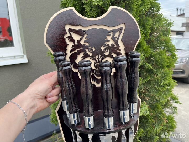 Подарочный набор шампуров на щите