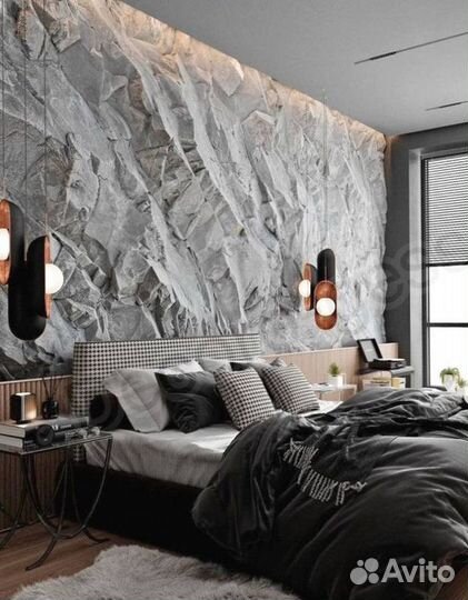 Стеновые гипсовые панели Скала 3D