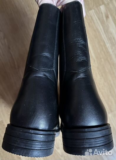Мужские зимние ботинки в хорошем состоянии