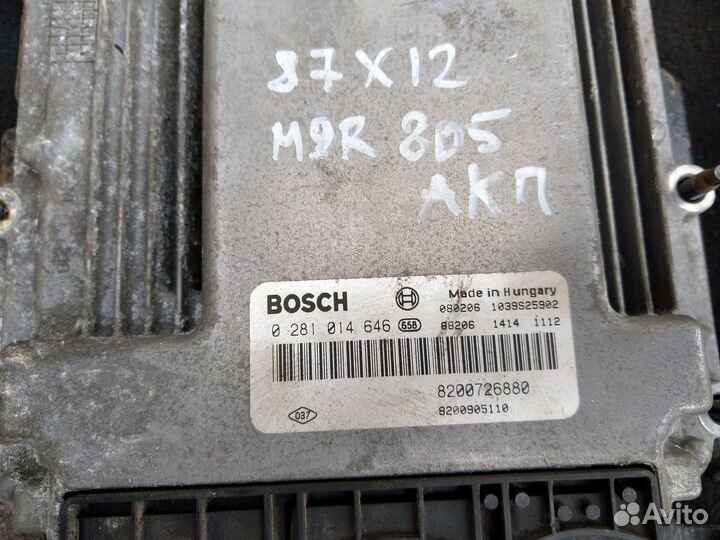 Блок управления двигателем рено лагуна 3 2.0 M9R А