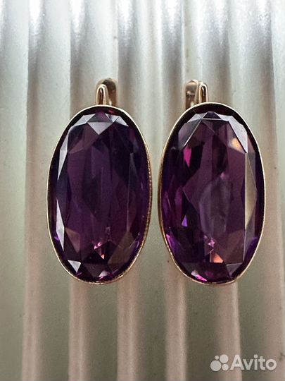 Серьги золотые СССР 583 проба