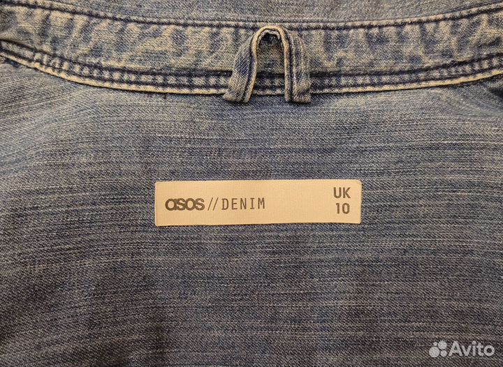 Женская джинсовая рубашка ASOS оверсайз
