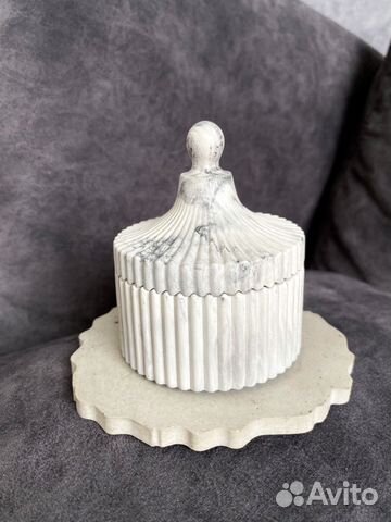 Кошпо Шкатулка Подсвечник из гипса