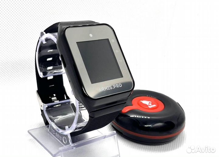 Кнопка вызова официанта персонала Классик и часы