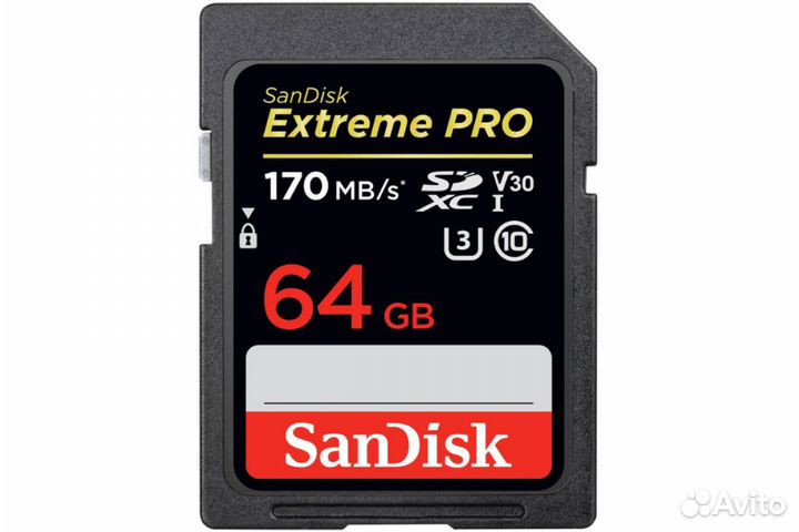 Карта памяти Sandisk sdxc 64Gb extremePro 170 Mb/s