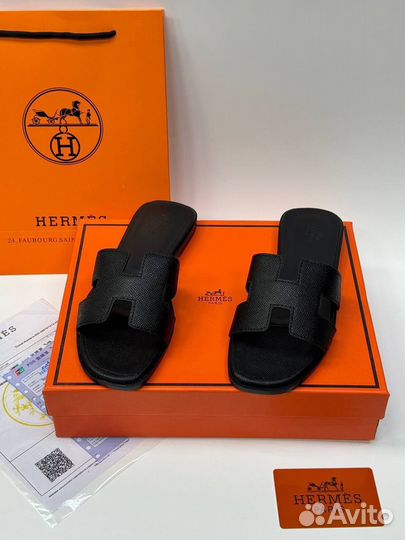 Шлёпанцы hermes женские