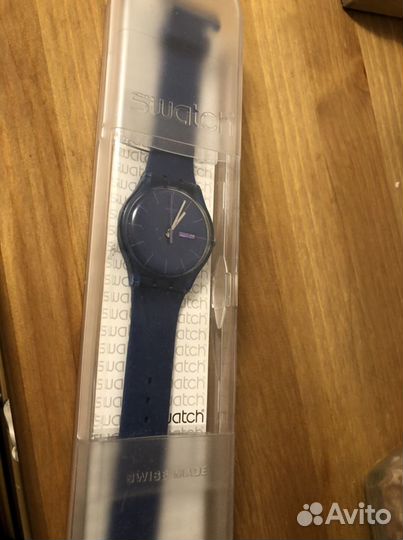 Часы swatch Синие/белые