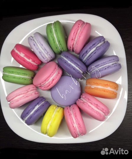 Подарок Макарон Мыло ручной работы