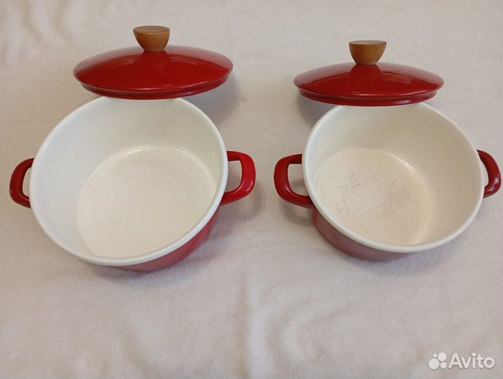 Кастрюли эмалированные