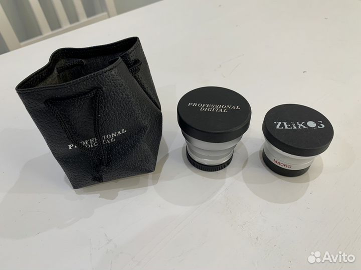 Объектив 37mm Hd wide dc/dv zeikos Japan линза