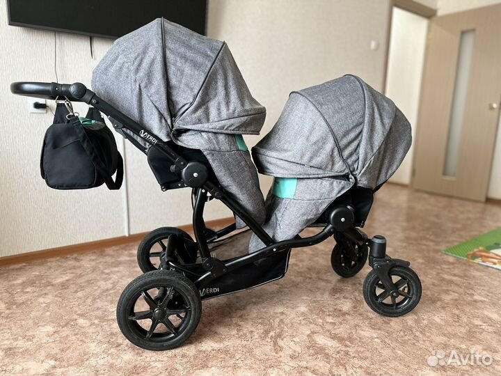 Коляска для двойни 2 в 1