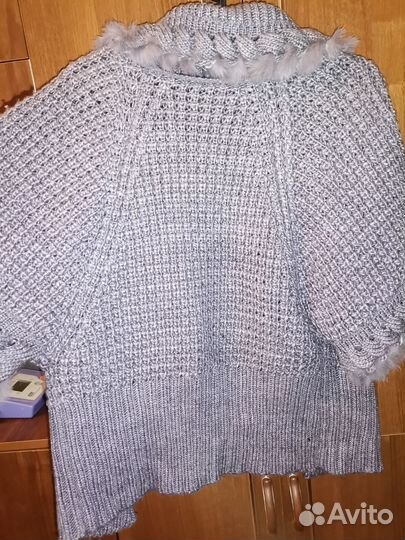 Накидка женская теплая 48 размер